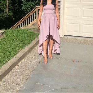 Strapless Pink/Mauve formal dress